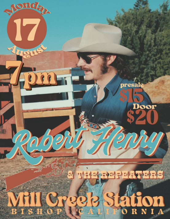 Robert Henry and the Repeaters on August 17th at 7pm